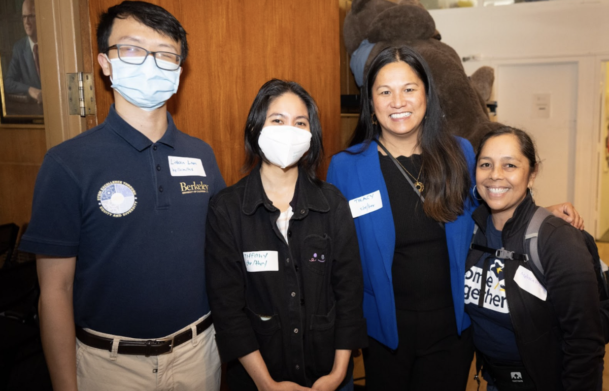 With smiles and support, staff from the Asian Pacific American Systemwide Alliance (APASA) and the Filipinx Faculty and Staff Association (FFSA) greeted attendees as they entered Alumni House.